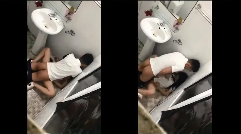 Người tình say xỉn và bồ trong phòng tắm nhà hàng